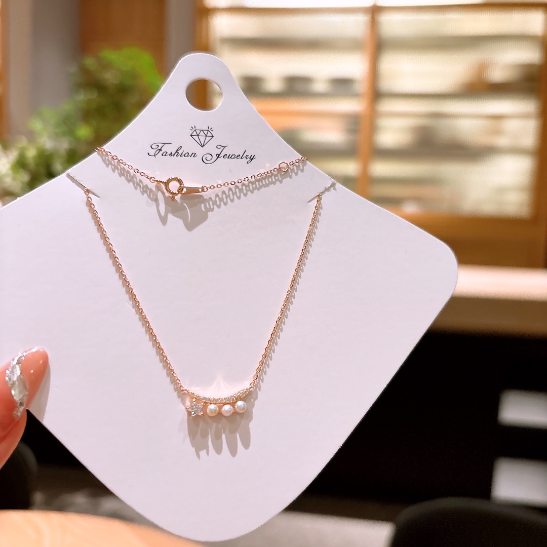 可愛い低アレルギー銀ネックレスシルバー 通勤