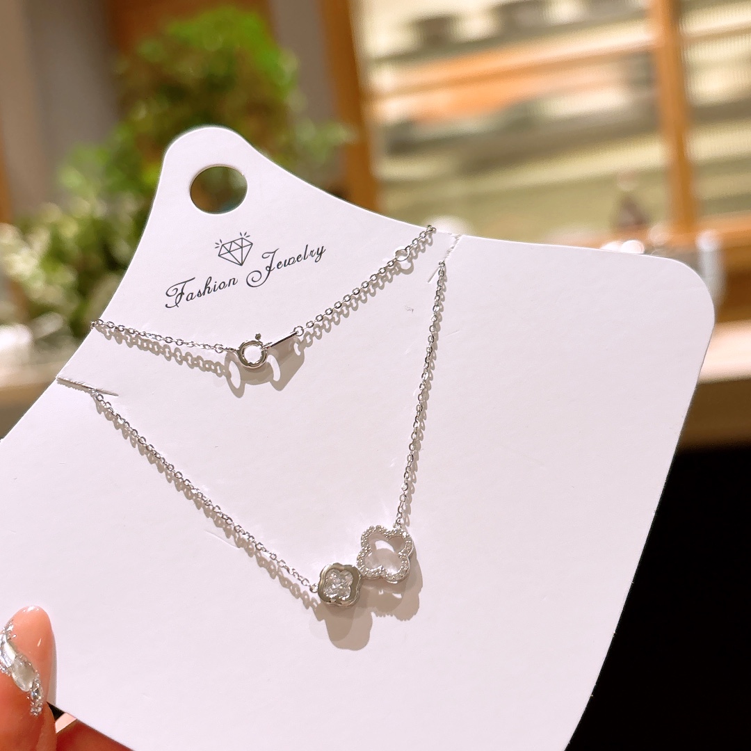 Solid Silver Necklace Chic Christmas Silver