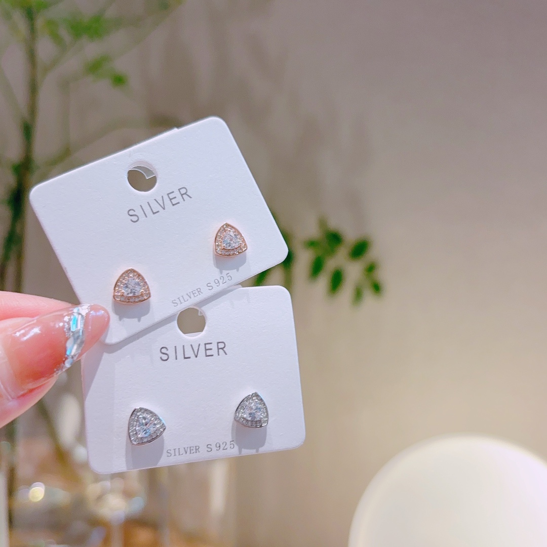 925 Silver Earrings Precision Spring Festival Gold