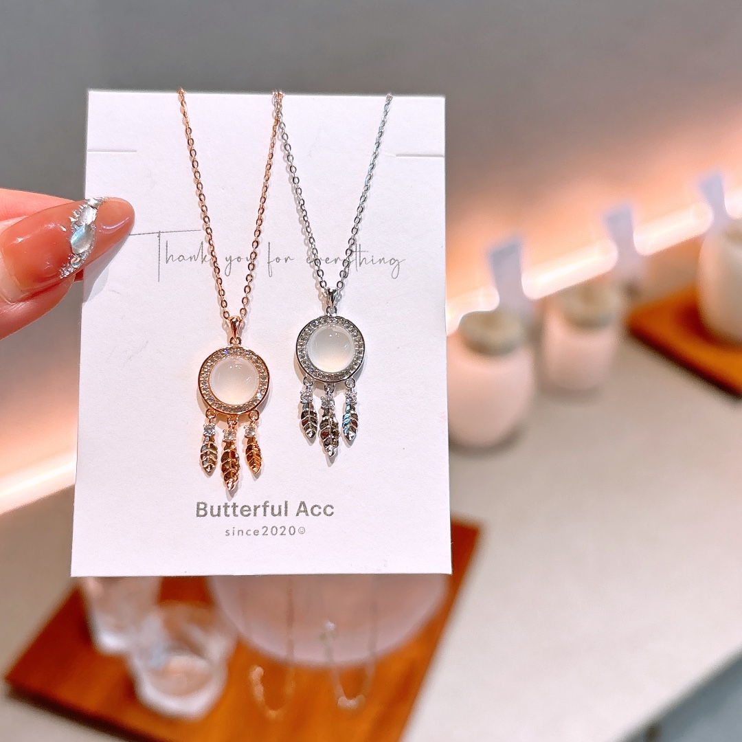 S925 Sterling Silver Necklace Unique Proposal Gold