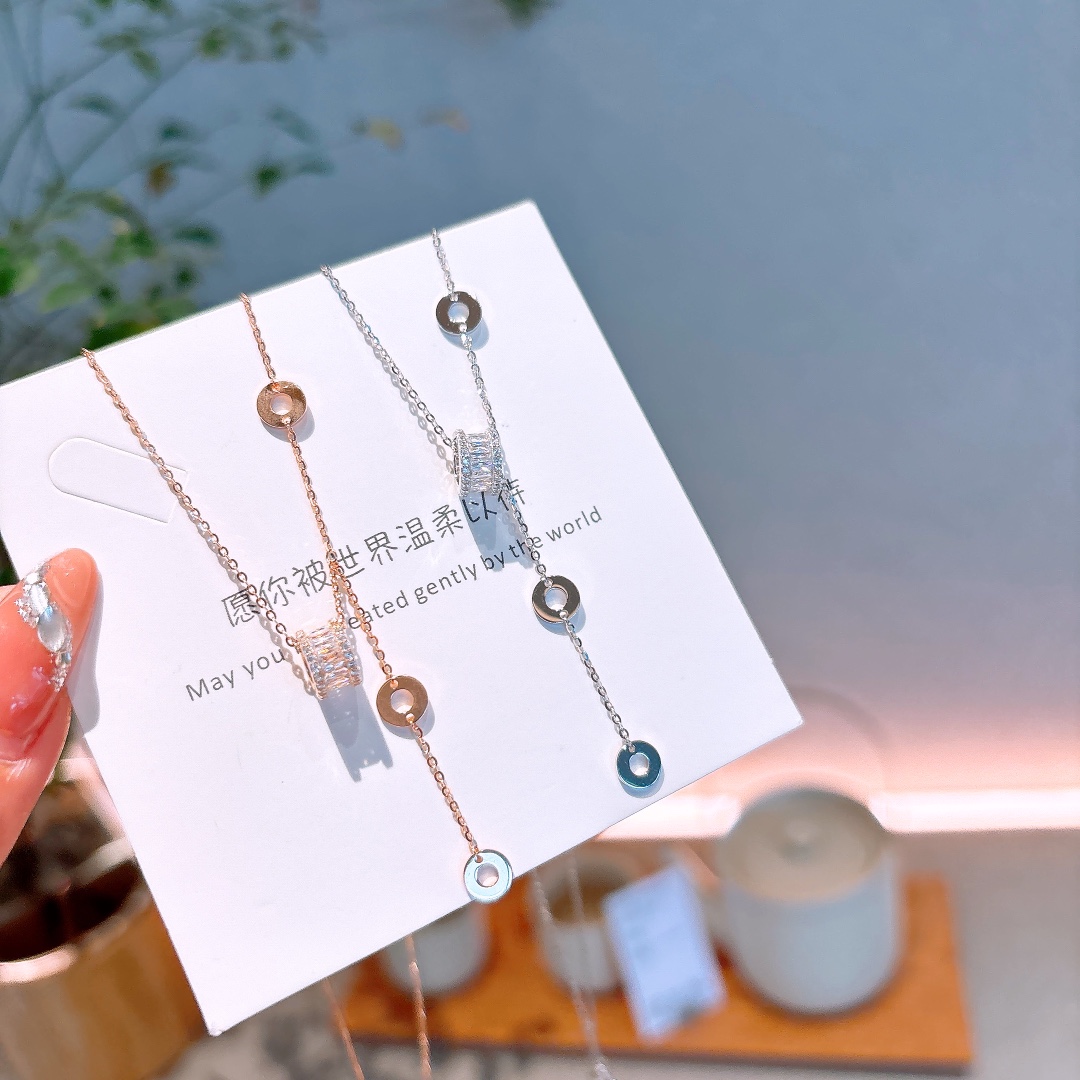 Nickel Free Silver Necklace Light Luxury Spring Festival Gold