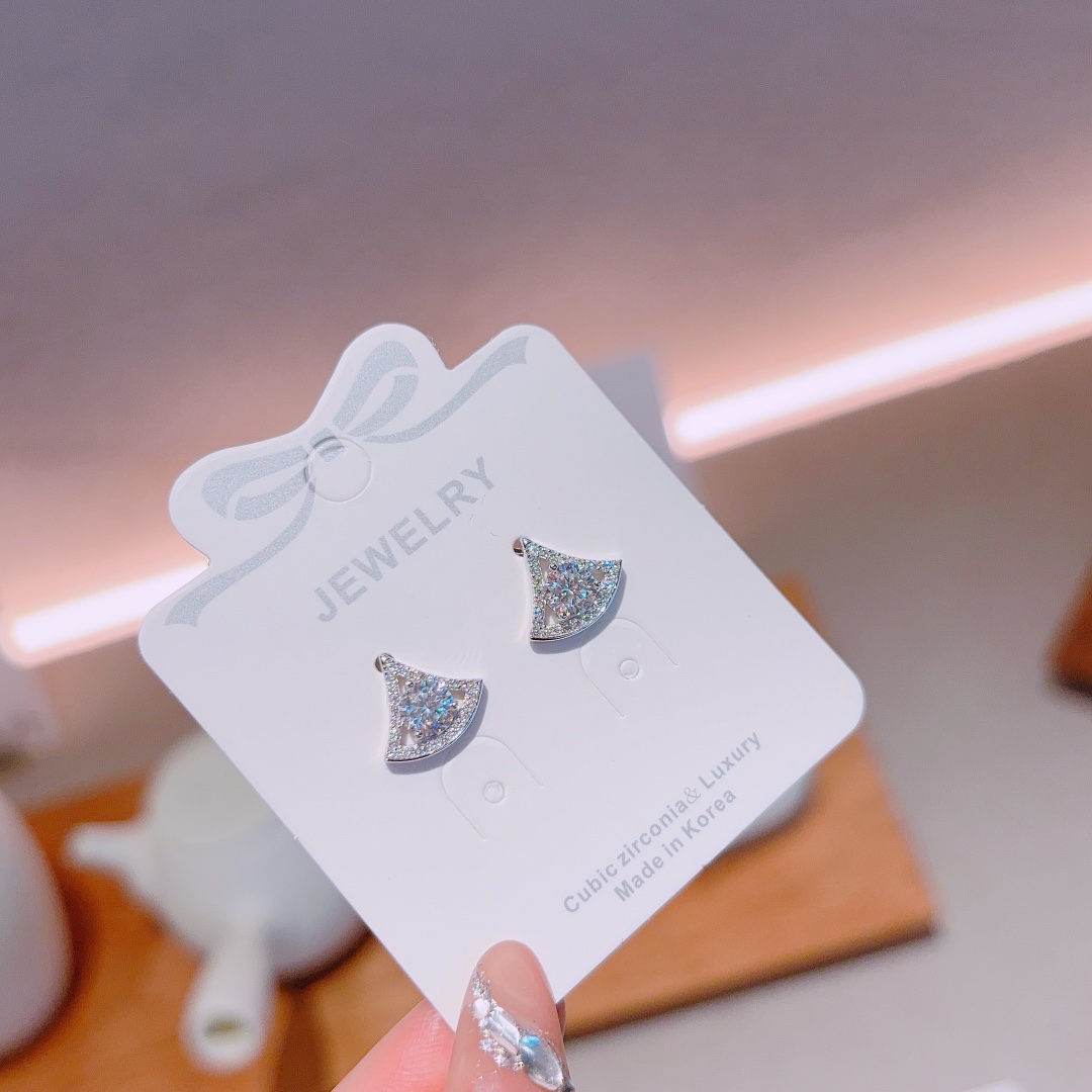 Nickel Free Silver Moissanite Studs Minimalist Proposal Silver