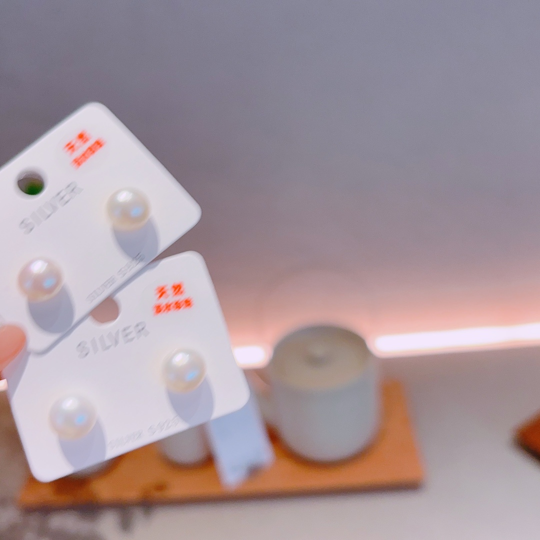 Nickel Free Silver Freshwater Pearl Studs Premium Valentine's Day Gold