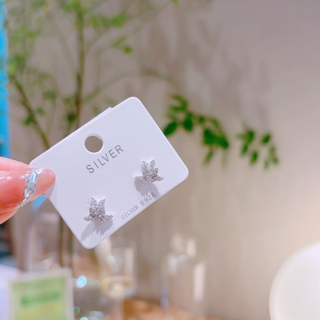 Allergiearmes Silber Ohrringe Frisch Valentinstag Gold