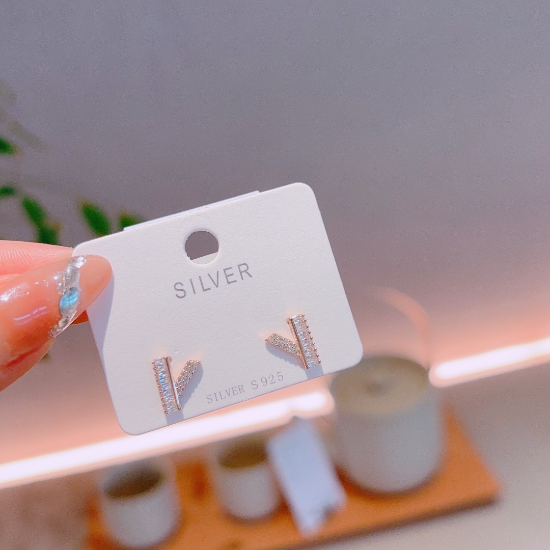 Allergiearmes Silber Ohrringe Französisch Muttertag Gold