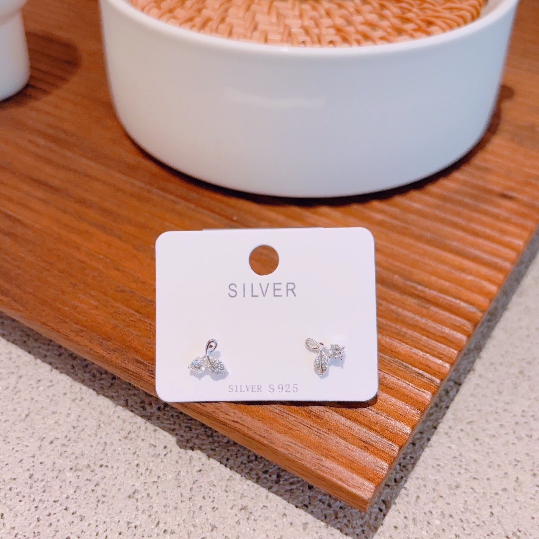 S925 Sterlingsilber Ohrringe Mädchenhaft Büro Gold