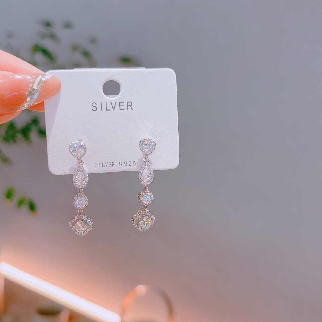 Hypoallergenic Silver Earrings Minimalist Engagement Silver