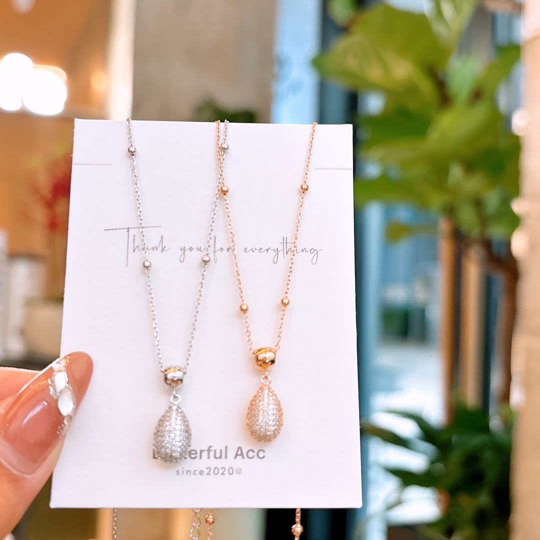 Feinsilber Kette Elegant Hochzeit Silber