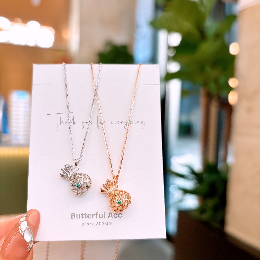 High Polish Silver Necklace French Father's Day Silver