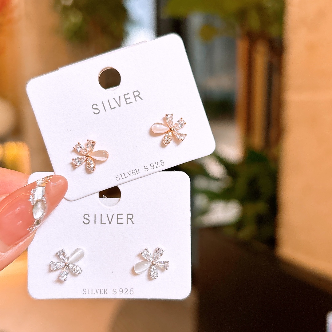 Nickel Free Silver Earrings Pure Spring Festival Gold