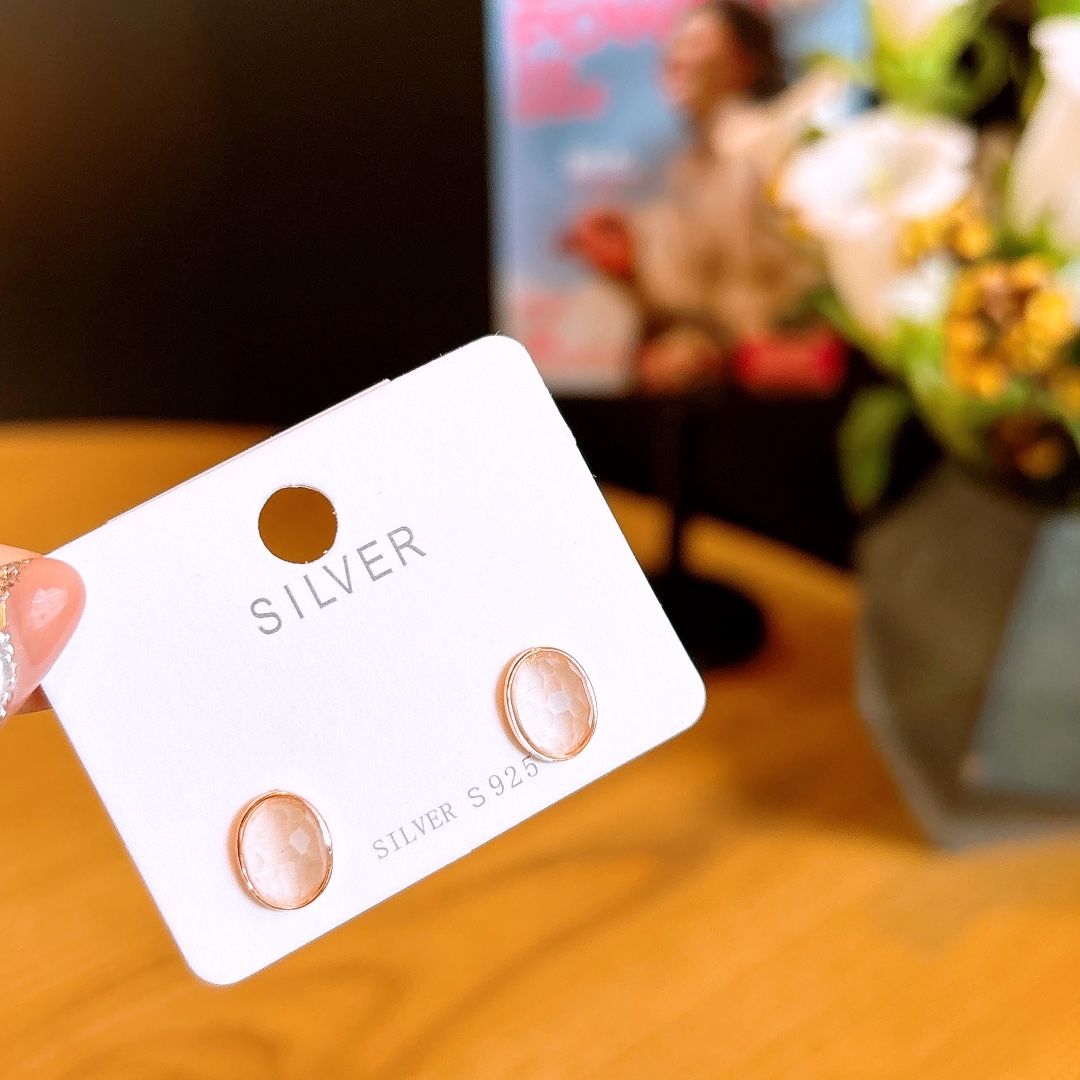 Hypoallergenic Silver Earrings Sweet Engagement Gold