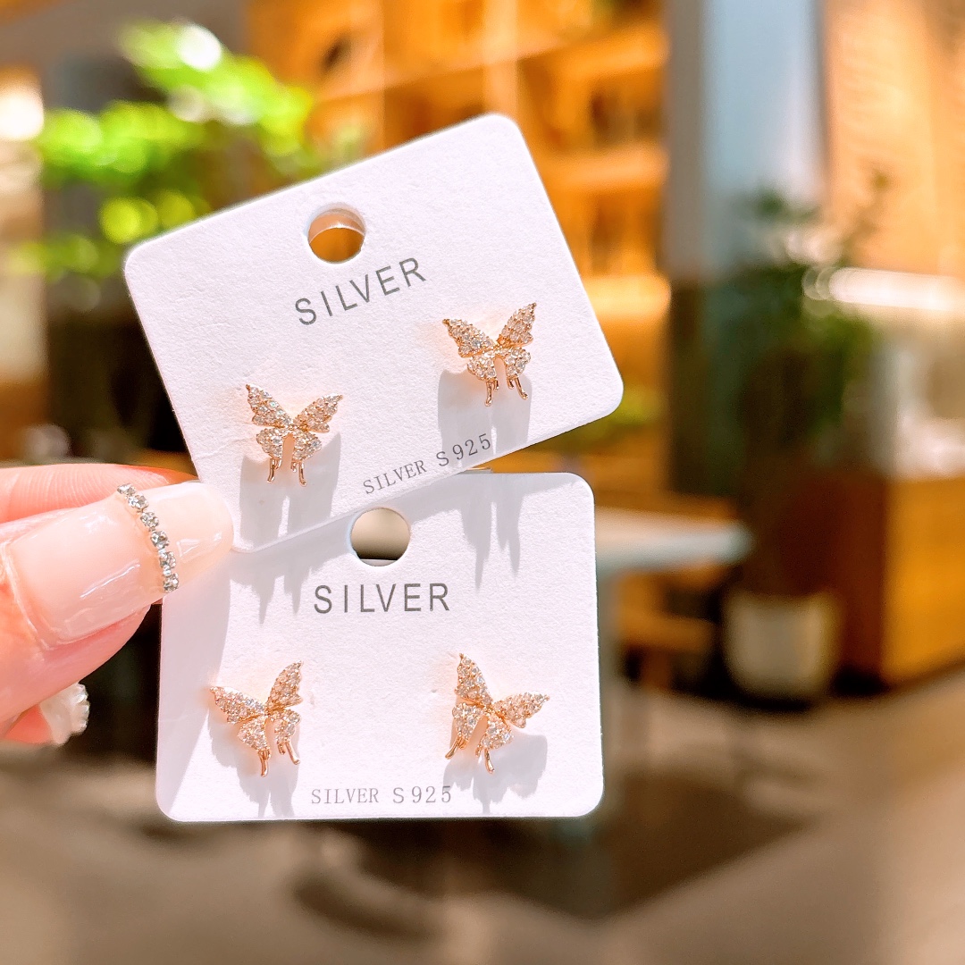 Solid Silver Earrings Playful Mother's Birthday Gold