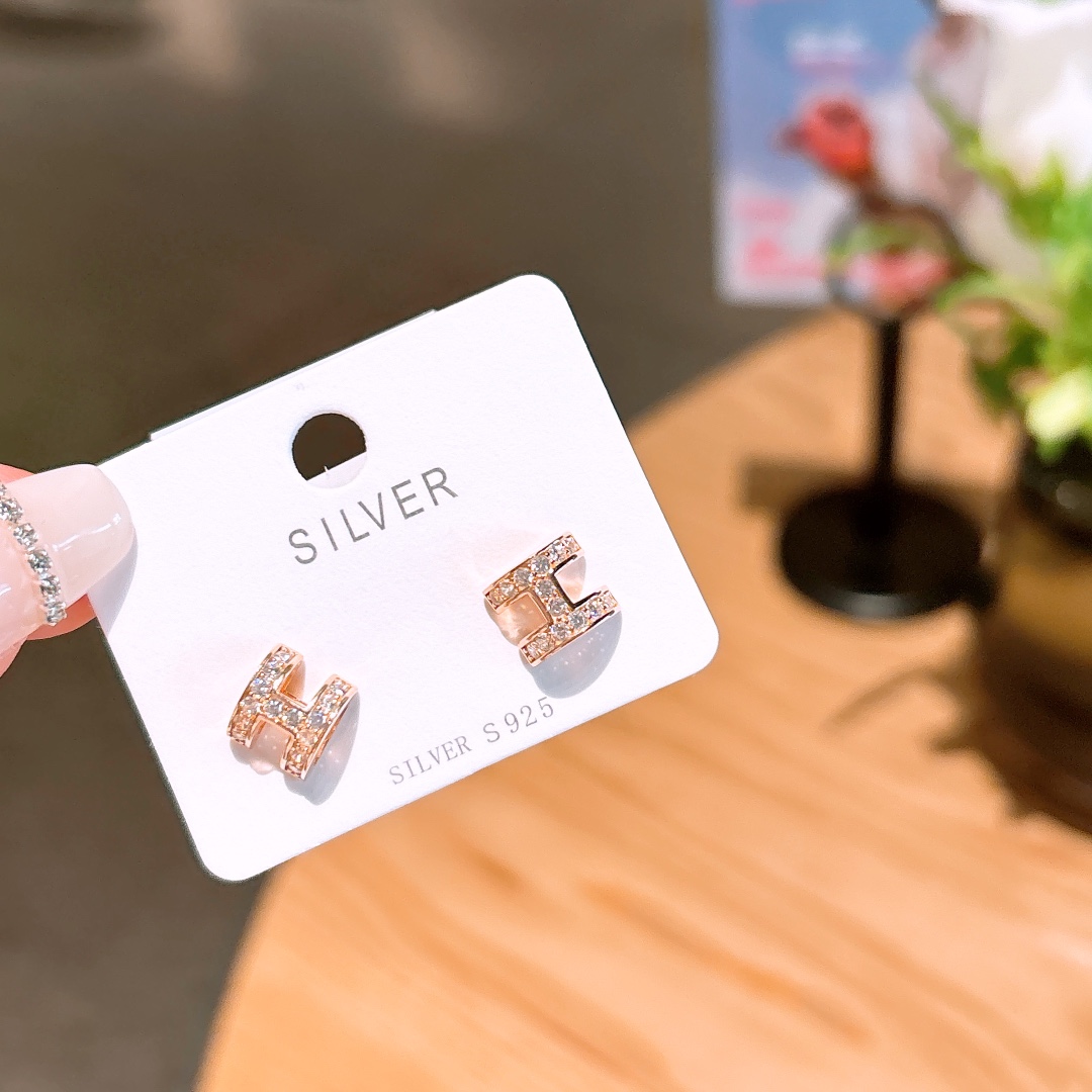 S925 Sterling Silver Earrings Ultra Minimal Banquet Gold