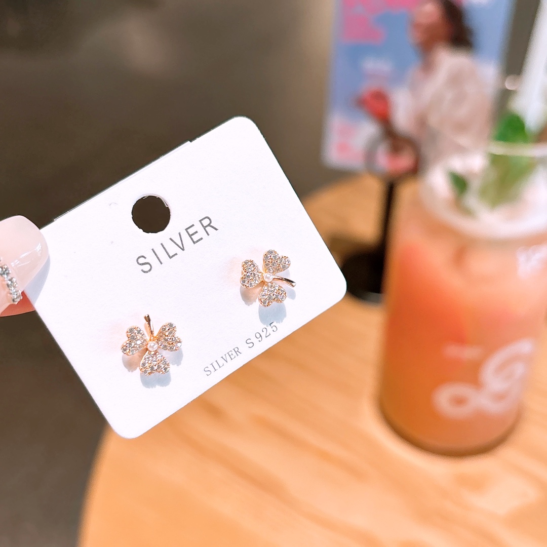 High Polish Silver Earrings Vintage Proposal Silver