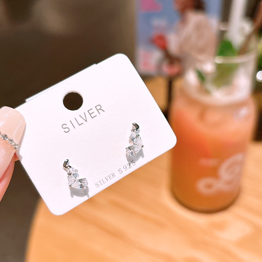 Hypoallergenic Silver Earrings Ultra Minimal Annual Party Silver