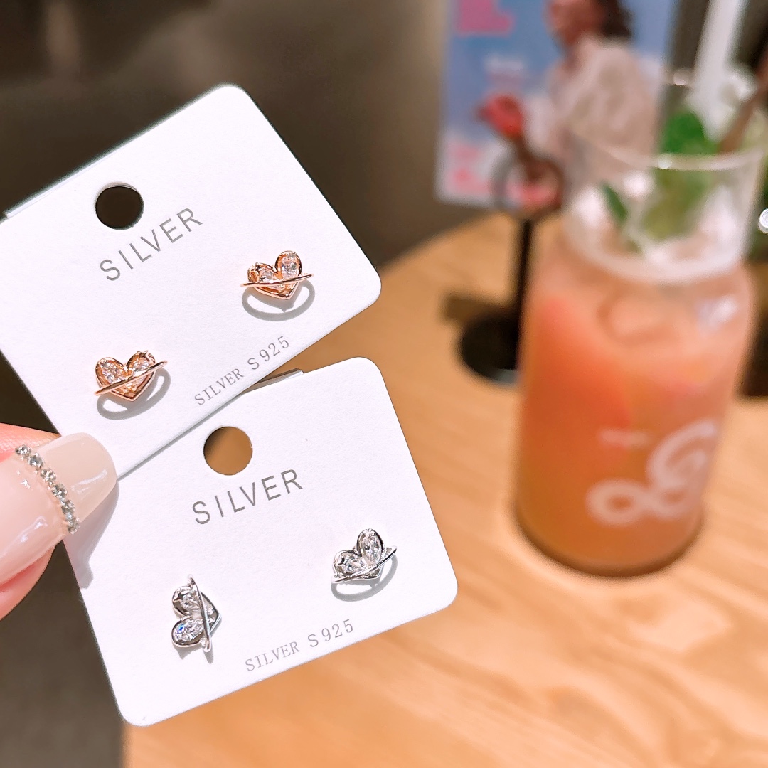 Solid Silver Earrings Lively Bestie Gift Gold