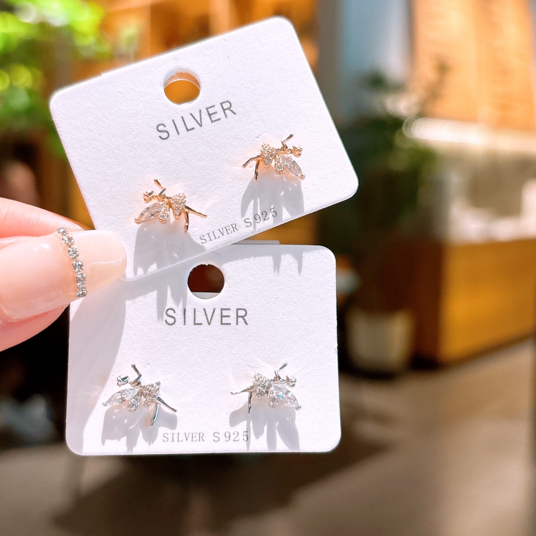 Fine Silver Earrings French Gift for Her Silver