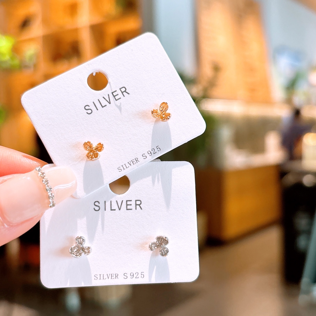 Hypoallergenic Silver Earrings Dainty Mother's Birthday Gold