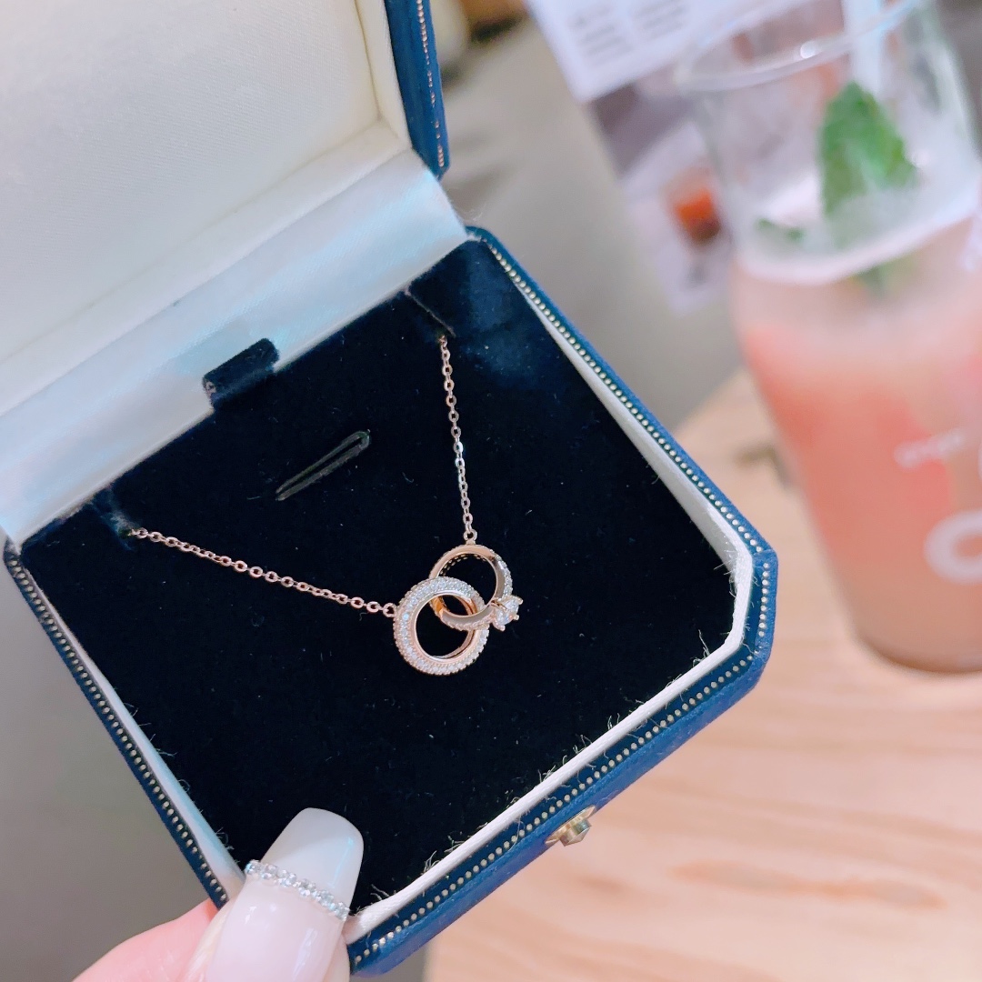 Low Allergy Silver Necklace Romantic Annual Party Gold