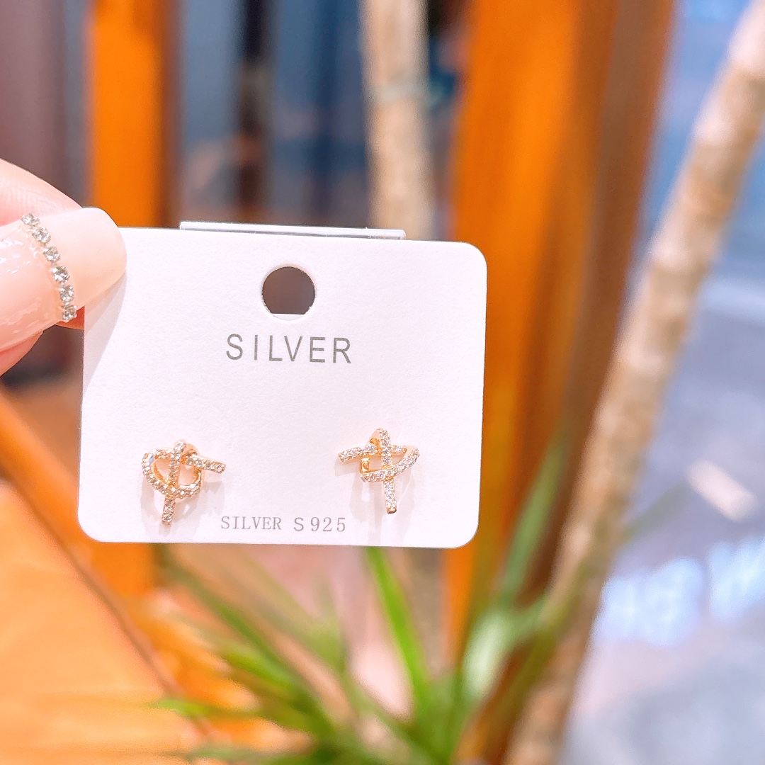 Hypoallergenic Silver Earrings Chic Wedding Favor Silver