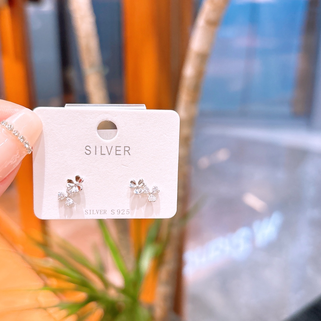 Low Allergy Silver Earrings Sweet Engagement Gold