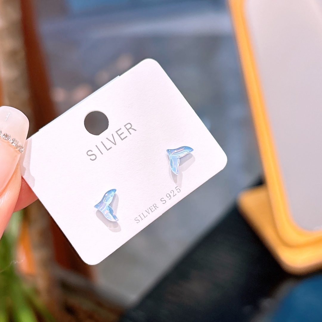 Nickelfreies Silber Ohrringe Intellektuell Neujahr Silber