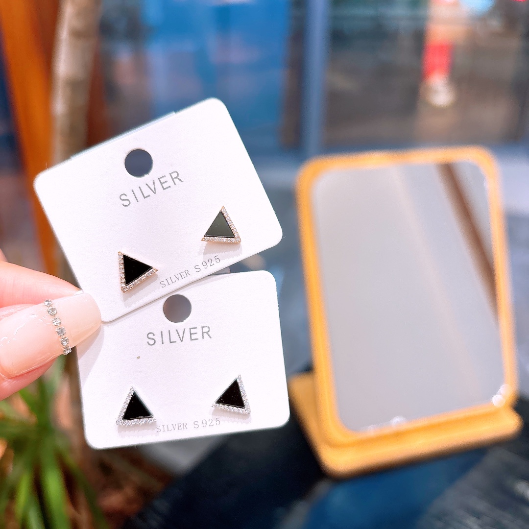 Nickelfreies Silber Ohrringe Minimalistisch Alltag Gold