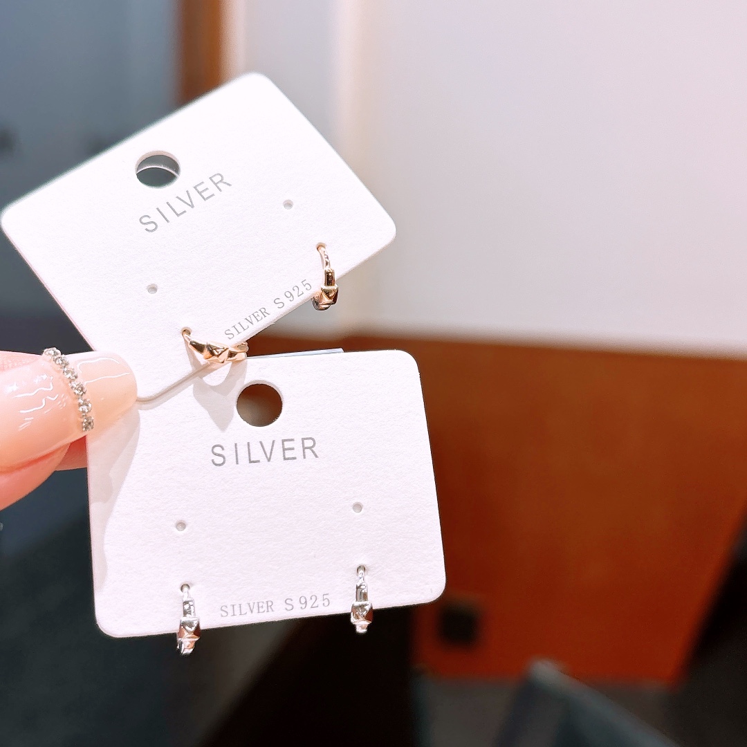 High Polish Silver Ear Cuffs Soft Housewarming Silver