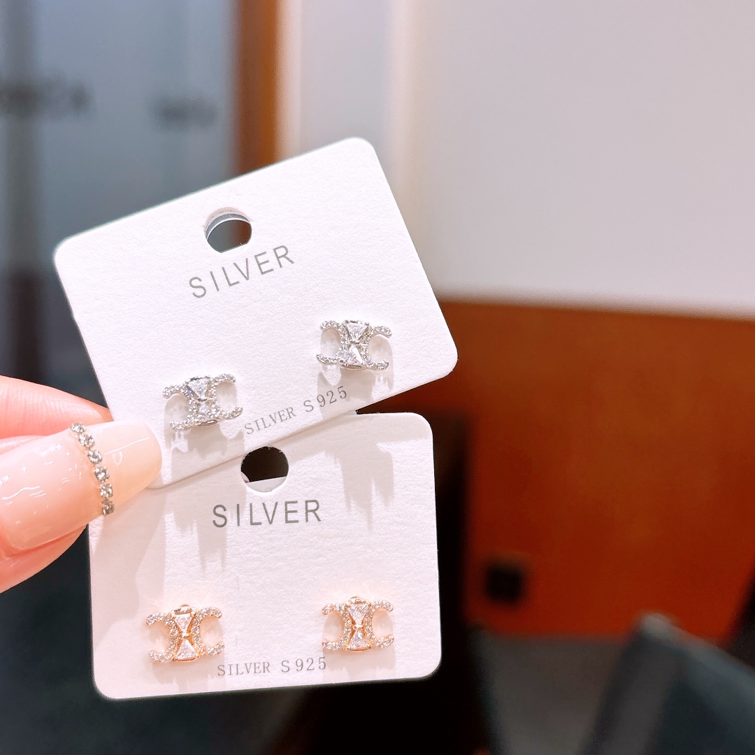 Low Allergy Silver Earrings Pure Wedding Registration Silver