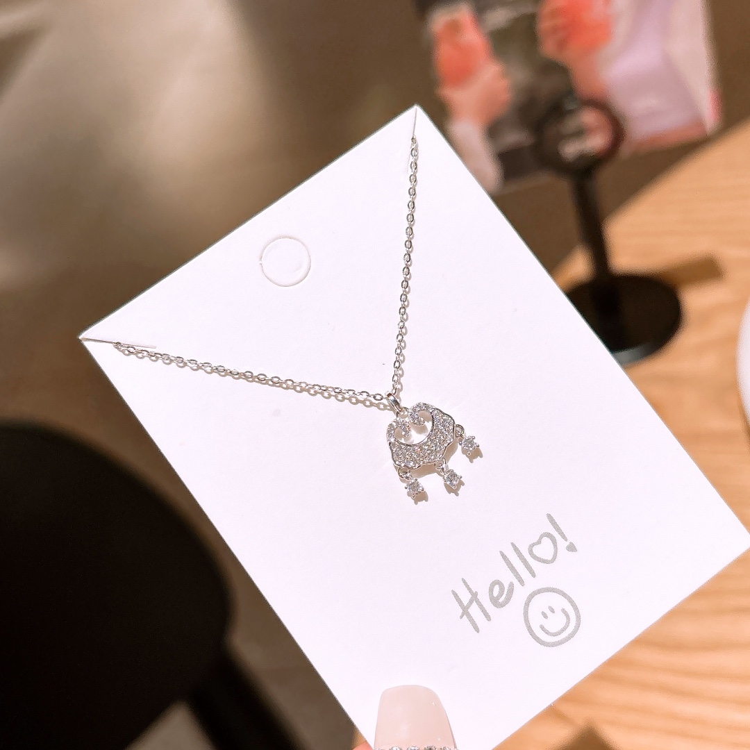 Fine Silver Necklace Forest Spring Festival Silver