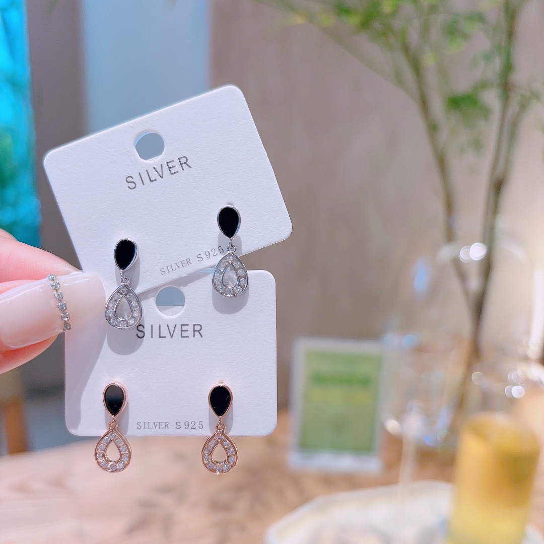 High Polish Silver Earrings Chic Gift for Her Gold