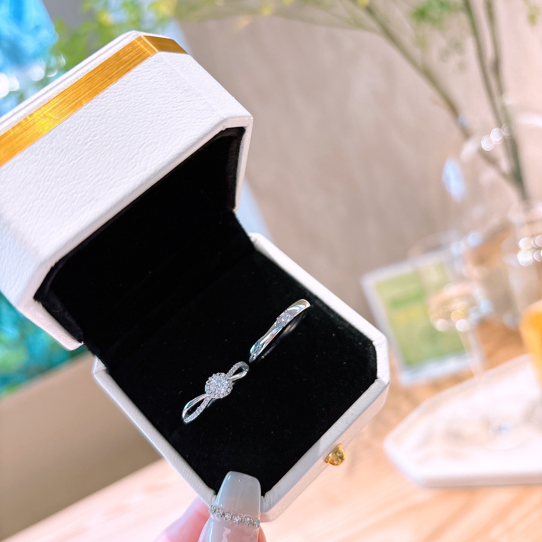 925 Silver Couple Rings Girly Valentine's Day Silver