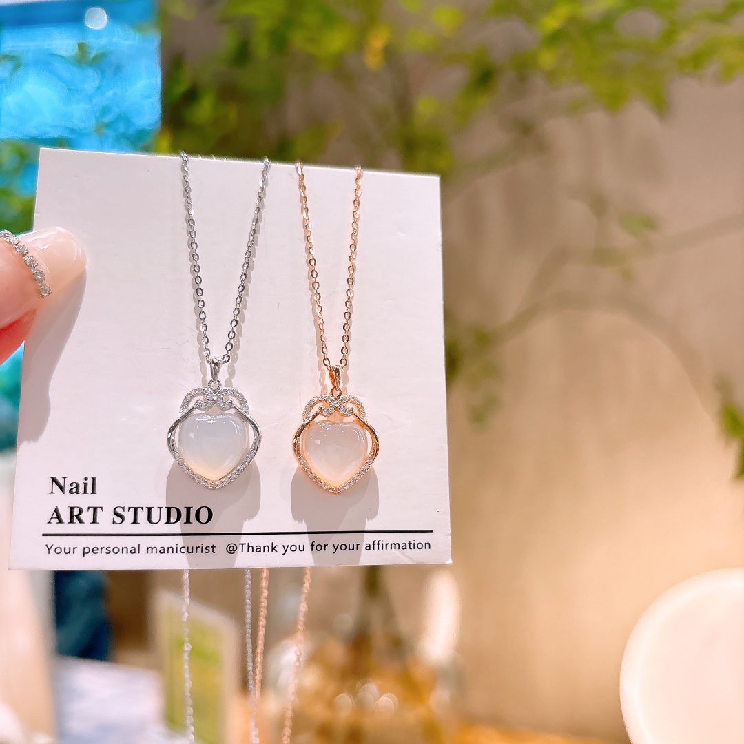 High Polish Silver Necklace Forest Bestie Gift Silver