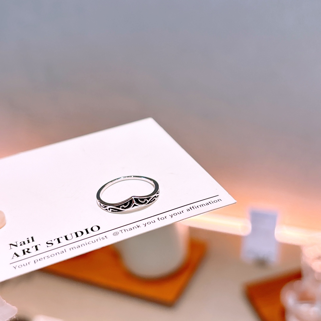 S925 Sterling Silver Ring Artistic Birthday Silver