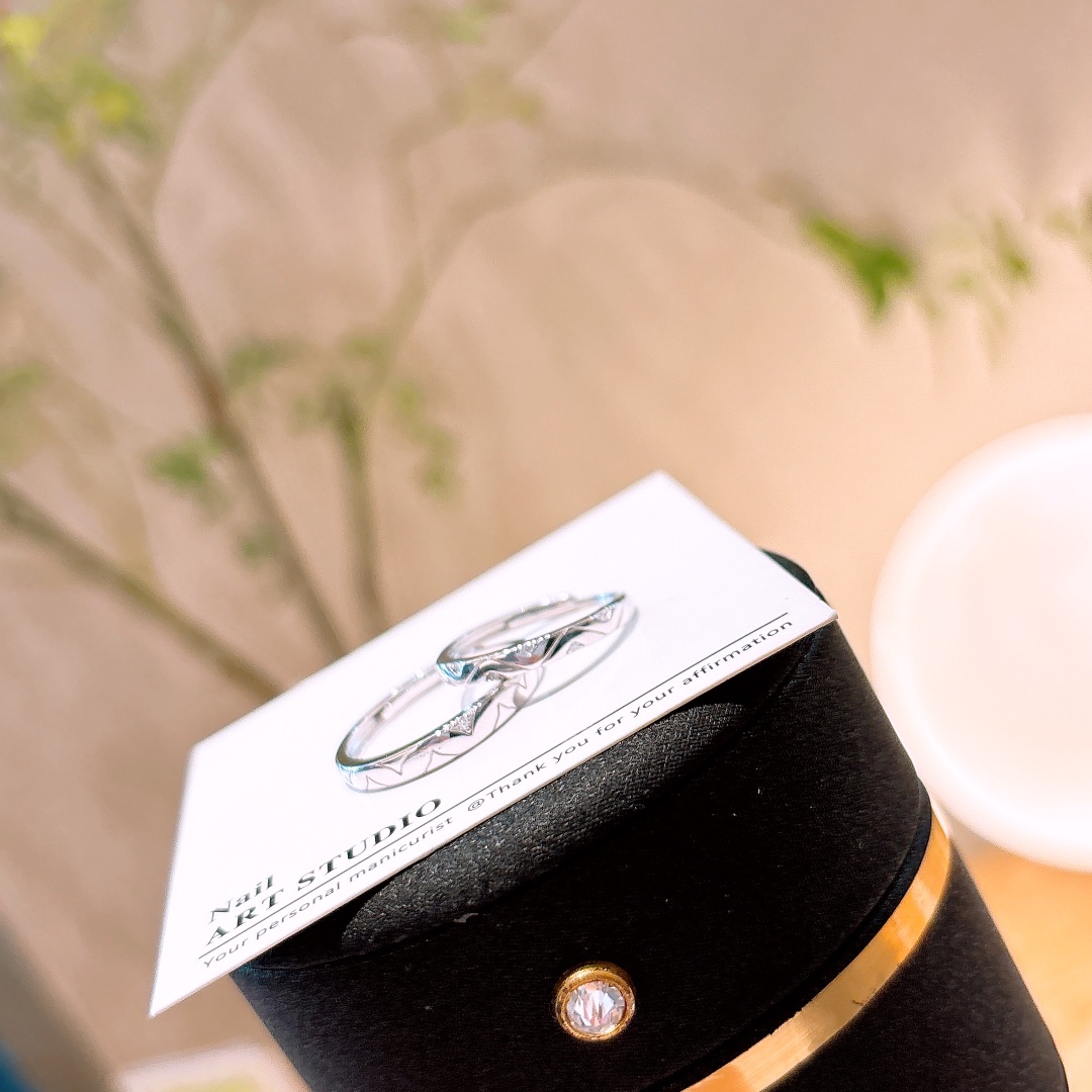 925 Silver Couple Rings Artistic Workplace Silver