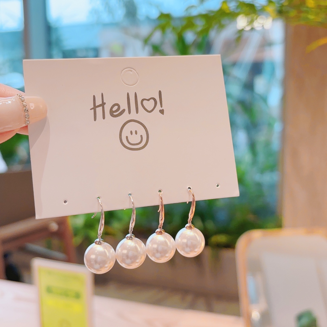 S925 Sterling Silver Drop & Thread Earrings Sweet & Cool Engagement