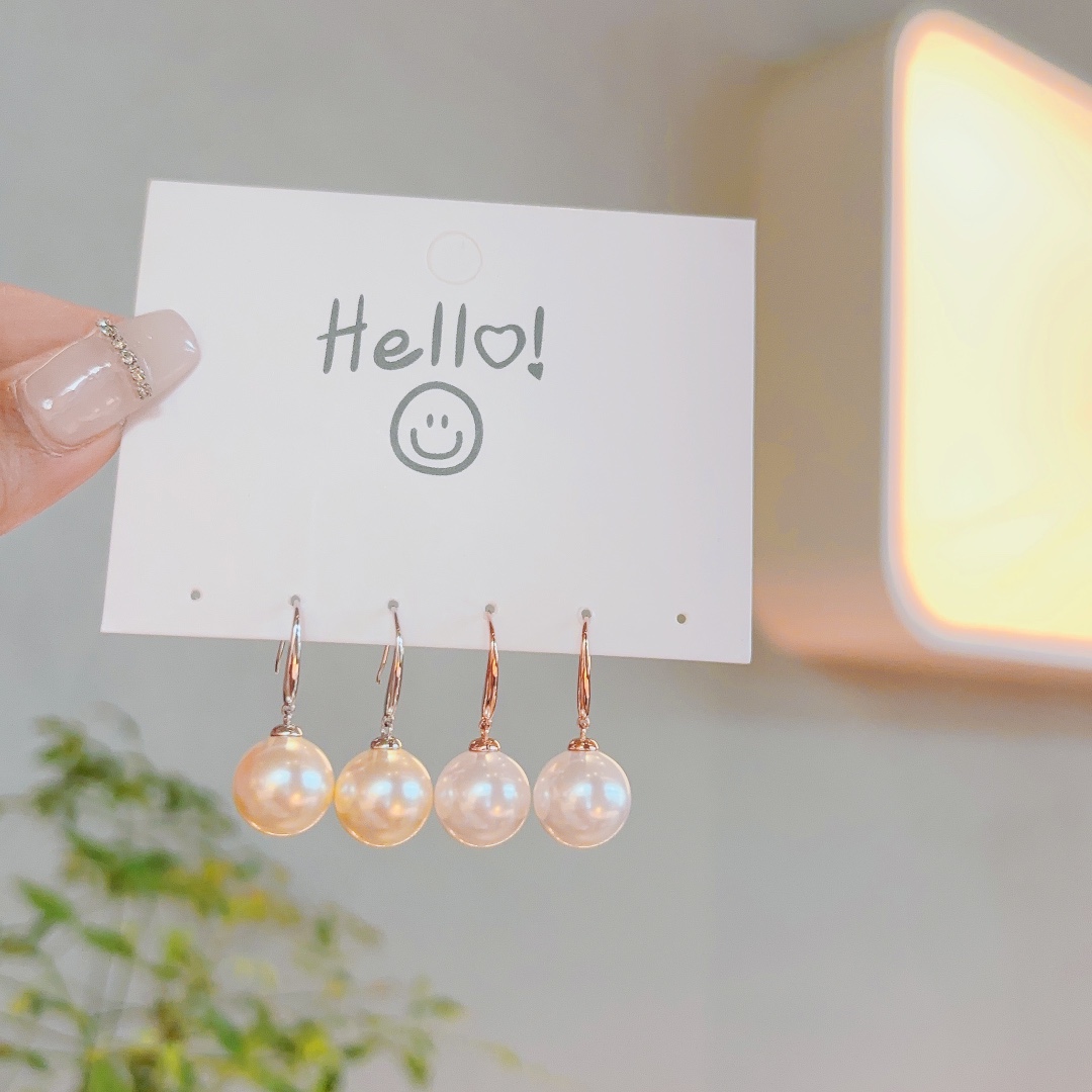 Low Allergy Silver Drop & Thread Earrings Playful Teacher's Day Silver