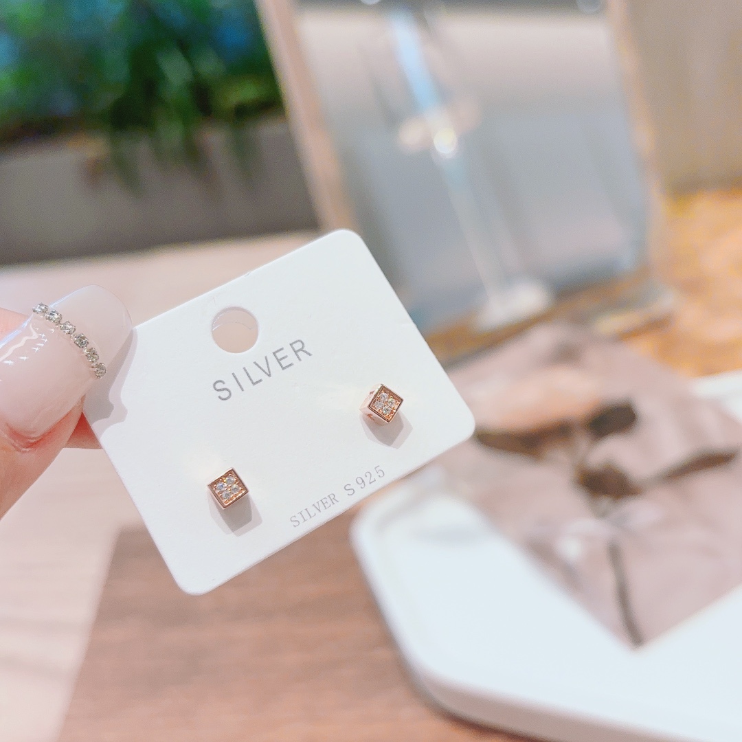 Low Allergy Silver Earrings Cute Wedding Gold