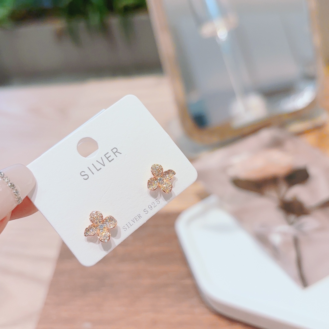 Fine Silver Earrings Soft Spring Festival Gold