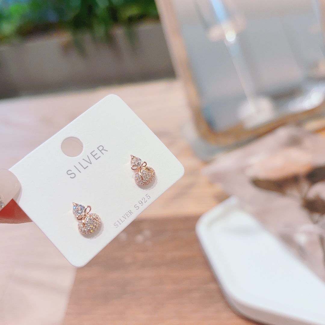 S925 Sterling Silver Earrings Dainty Bestie Gift Silver