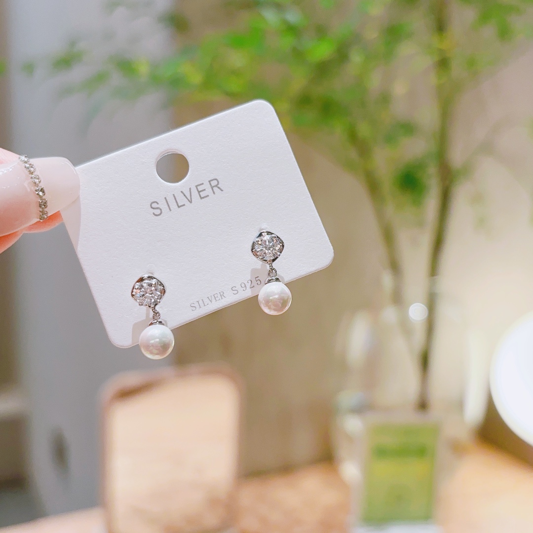 Low Allergy Silver Earrings French Teacher's Day Gold