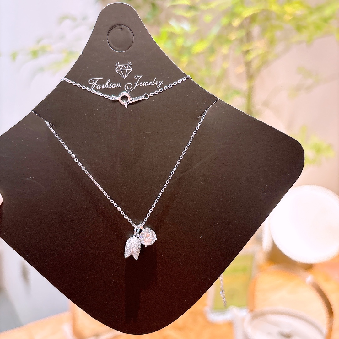 Nickelfreies Silber Kette Verspielt Abschluss Silber