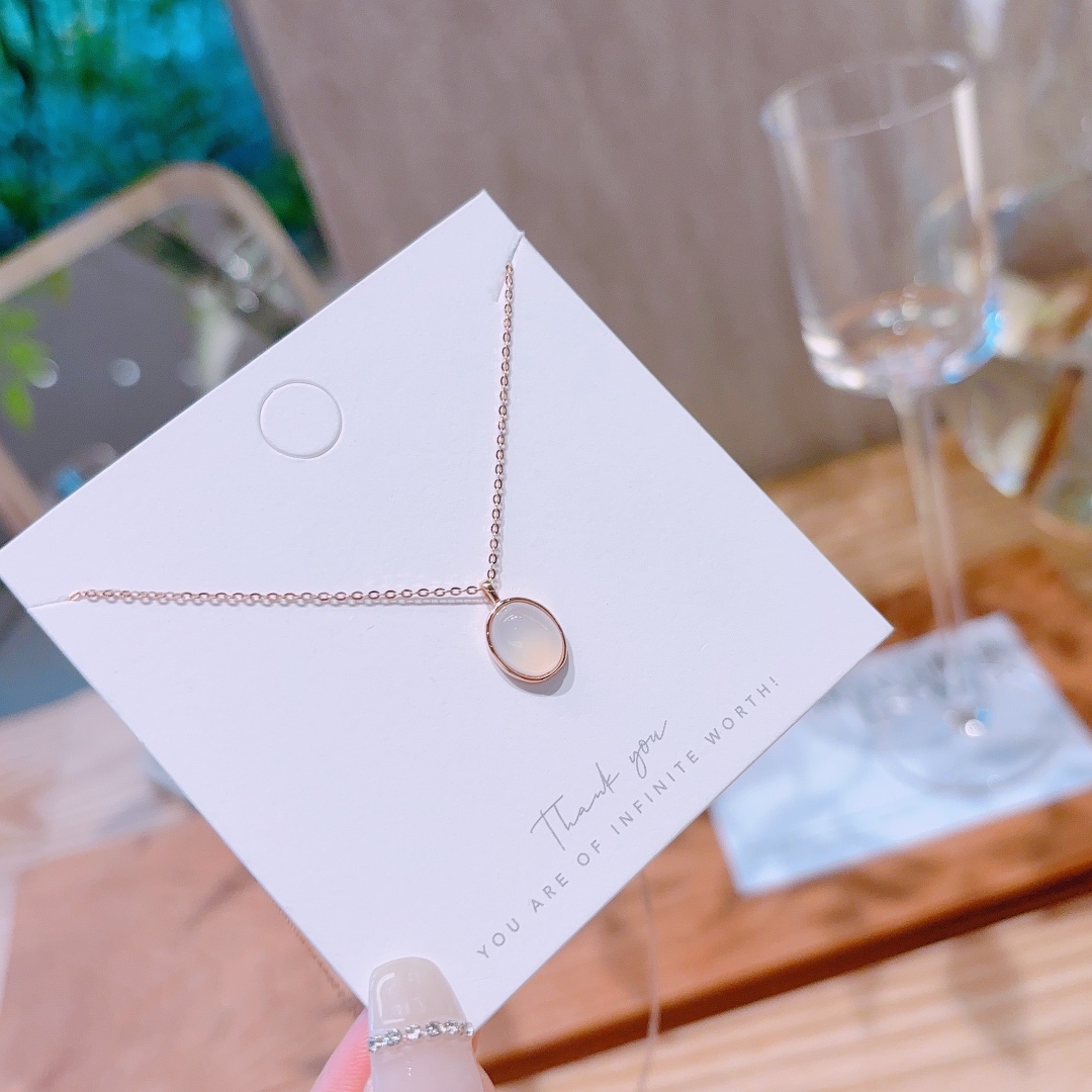 Hypoallergenic Silver Necklace Korean Style Father's Day Gold