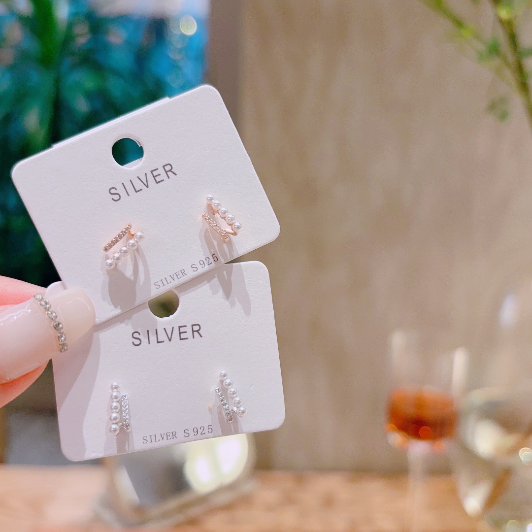 Allergiearmes Silber Ohrringe Künstlerisch Arbeitsplatz Silber