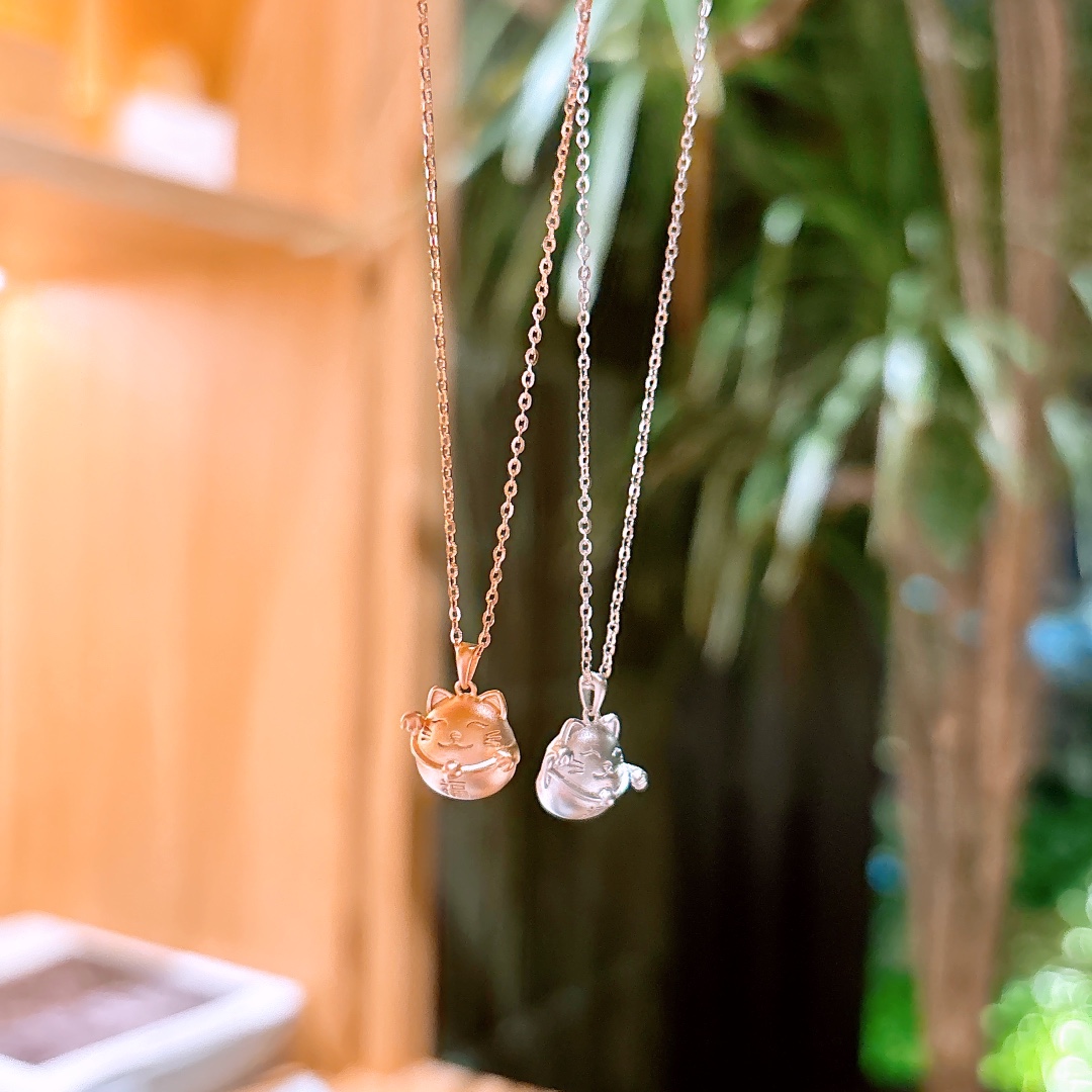 Massivsilber Kette Wald Geschenk für sie Gold