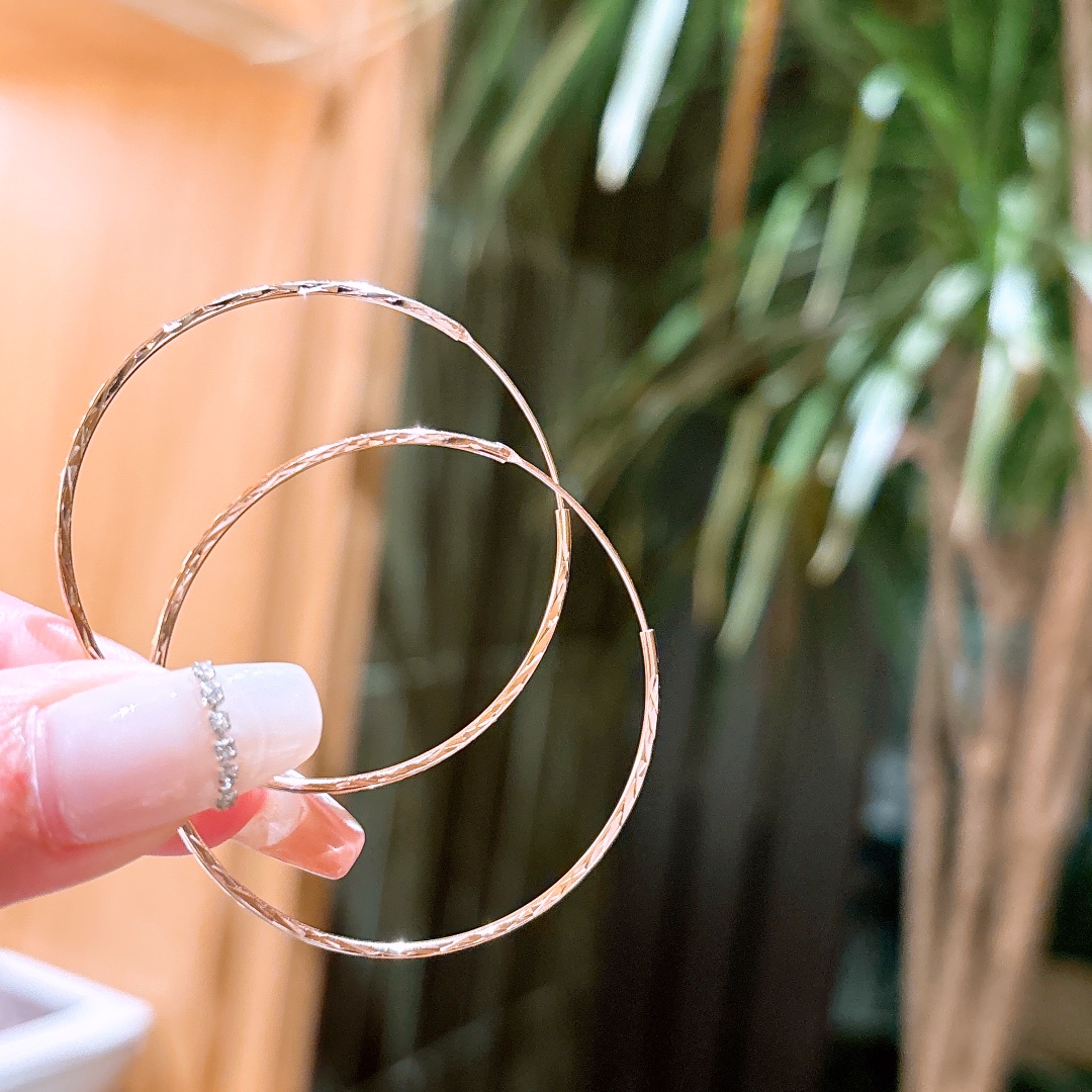 Hypoallergenic Silver Hoop Earrings Soft Office Gold