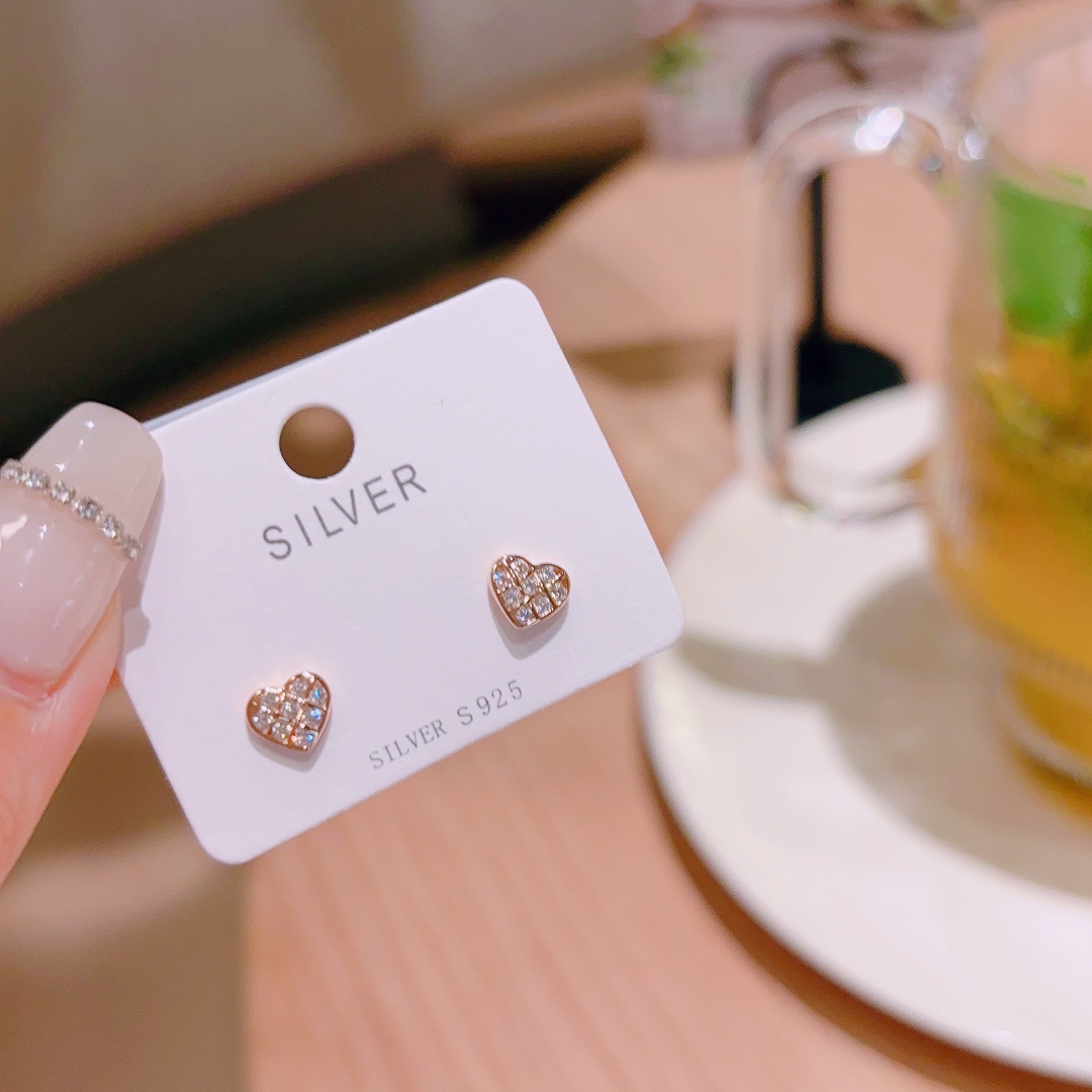 925 Silver Earrings Ins Style Proposal Silver