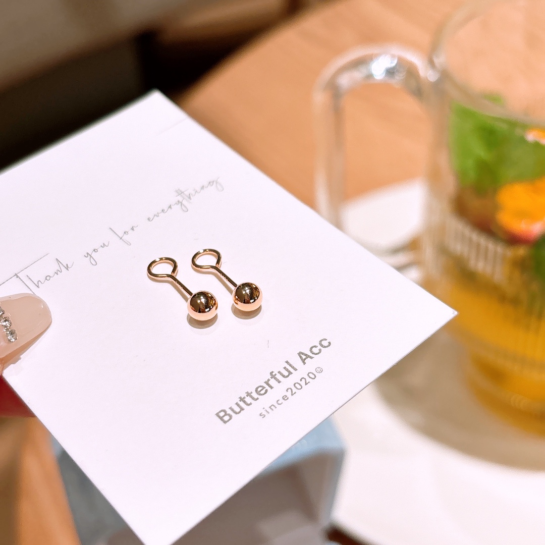 Hypoallergenes Silber Ohrringe Mode Valentinstag Gold