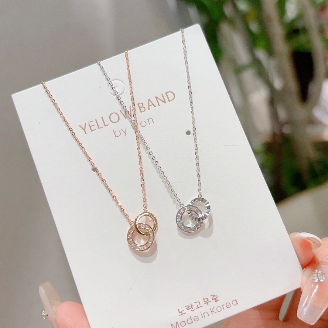 Hypoallergenic Silver Necklace Lively Engagement Gold