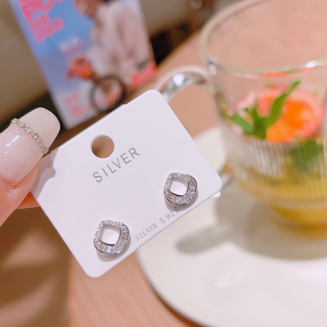 Solid Silver Earrings Sweet Anniversary Silver